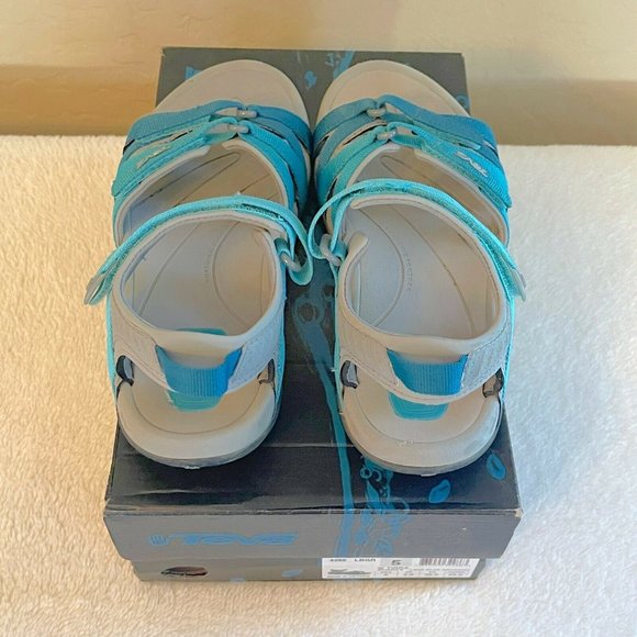 Teva Sandals 5 Tirra 4266 Lake Blue Gradient Sport Sandals Excellent Condition!! - Picture 7 of 12